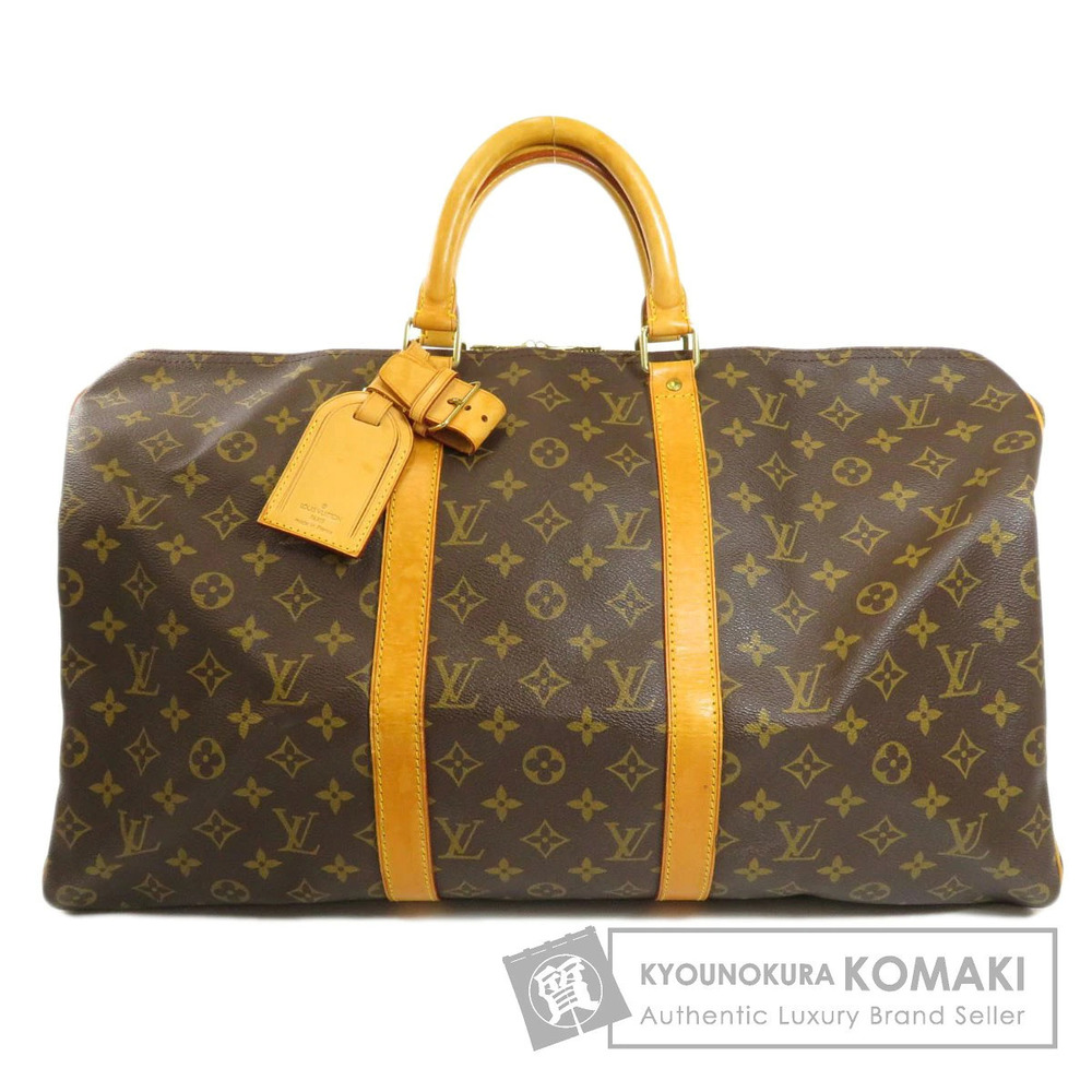 Louis Vuitton Keepall Monogram Canvas Travel Bag Brown